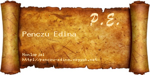 Penczu Edina névjegykártya